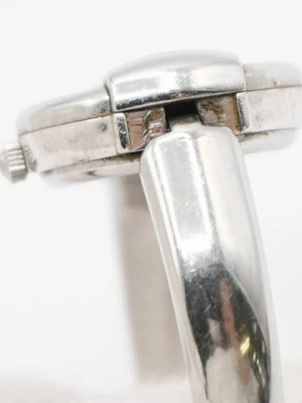 GUCCI 1400L Watch Quartz Bangle Bracelet 25 mm Stainless Steel Silver 02LC586 - Picture 8 of 16
